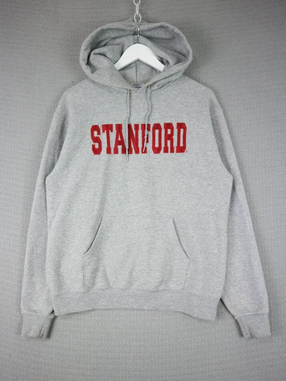 Champion Stanford Spell Out Collegiate Hoodie Medium Grey